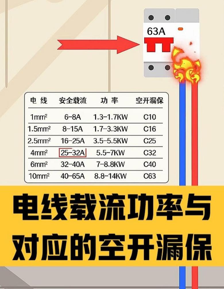 电机用电量与电表、空开、漏电开关选择指南