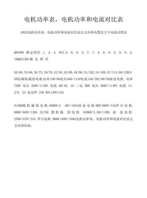 5.5千瓦电机额定电流及空载电流计算