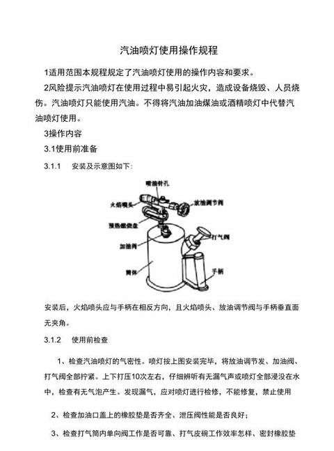 喷灯燃料选择：汽油与柴油对比解析